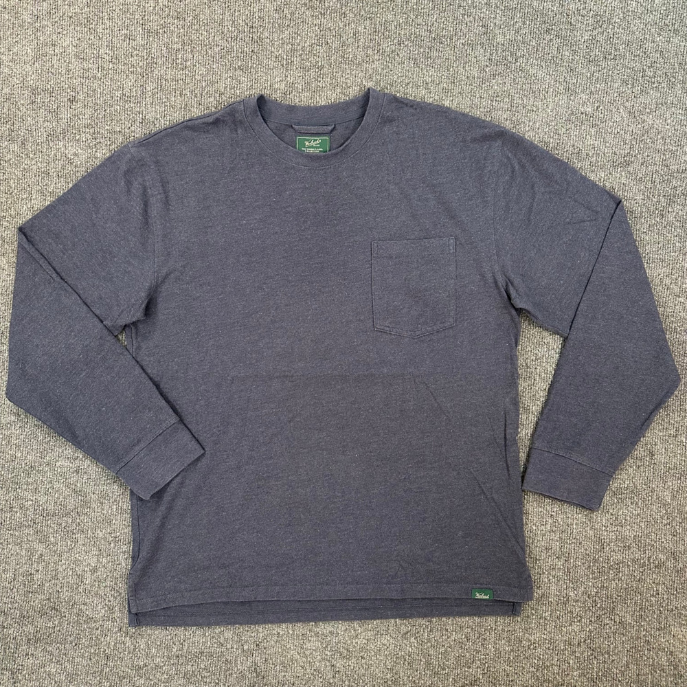 Woolrich Men's Green Label Long Sleeve Pocket Tee Egypt Jersey Cotton Shirt M